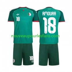 Maillot Algérie Mohamed Amoura 18 Enfant Tenue Extérieur 2026 Manche Courte