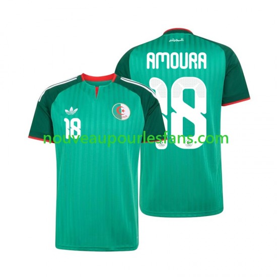 Maillot Algérie Mohamed Amoura 18 Homme Tenue Extérieur 2026 Manche Courte