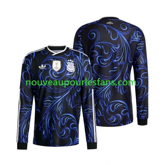 Maillot Argentine Homme Tenue Extérieur Coupe du Monde 2026 Manche Longue