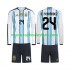 Maillot Argentine Enzo Fernandez 24 Enfant Tenue Domicile Coupe du Monde 2026 Manche Longue