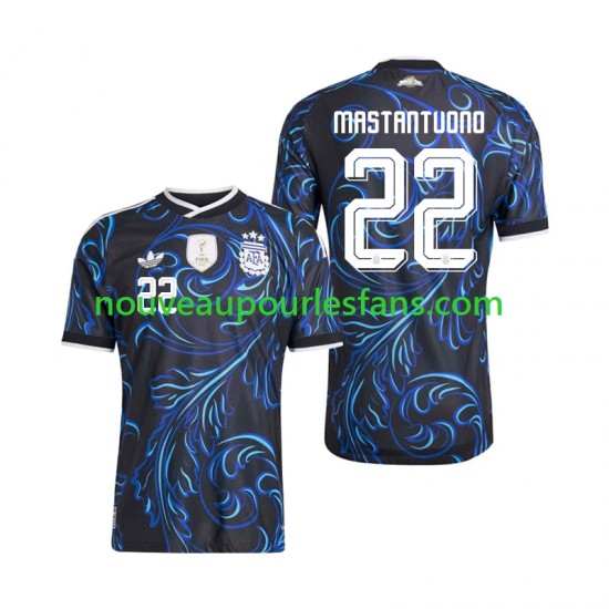 Maillot Argentine Franco Mastantuono 22 Homme Tenue Extérieur Coupe du Monde 2026 Manche Courte