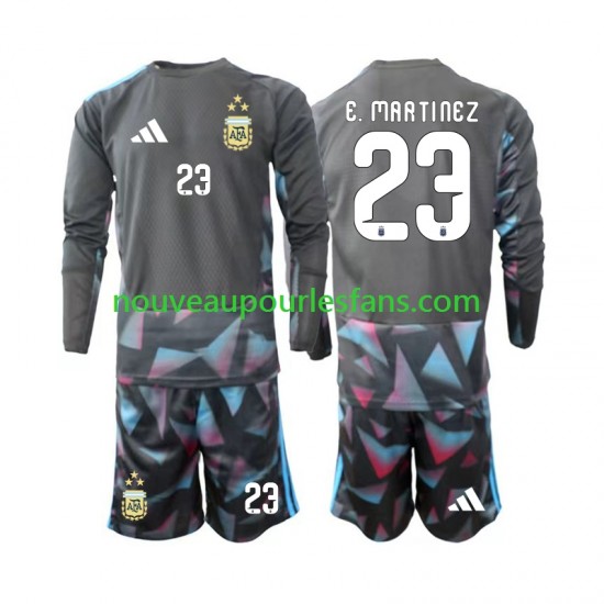 Maillot Argentine Emiliano Martinez 23 Gardien Enfant Tenue Domicile Coupe du Monde 2026 Manche Longue