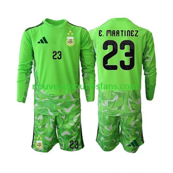 Maillot Argentine Emiliano Martinez 23 Gardien Enfant Tenue 3ème Coupe du Monde 2026 Manche Longue