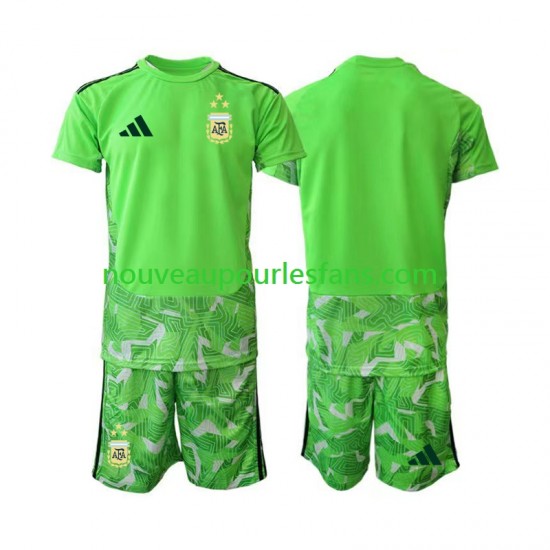 Maillot Argentine Gardien Enfant Tenue 3ème Coupe du Monde 2026 Manche Courte