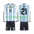 Maillot Argentine Jose Manuel Lopez 21 Enfant Tenue Domicile Coupe du Monde 2026 Manche Longue