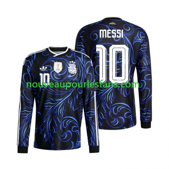 Maillot Argentine Lionel Messi 10 Homme Tenue Extérieur Coupe du Monde 2026 Manche Longue