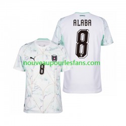 Maillot Autriche David Alaba 8 Homme Tenue Extérieur Coupe du Monde 2026 Manche Courte