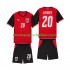 Maillot Autriche Konrad Laimer 20 Enfant Tenue Domicile Coupe du Monde 2026 Manche Courte