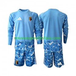Maillot Belgique Gardien Enfant Tenue Domicile Coupe du Monde 2026 Manche Longue