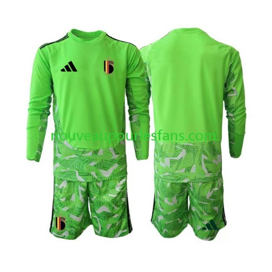 Maillot Belgique Gardien Enfant Tenue 3ème Coupe du Monde 2026 Manche Longue