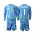 Maillot Belgique Thibaut Courtois 1 Gardien Enfant Tenue Domicile Coupe du Monde 2026 Manche Longue