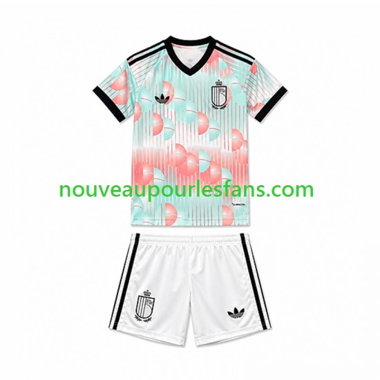 Maillot Belgique Enfant Tenue Extérieur Coupe du Monde 2026 Manche Courte
