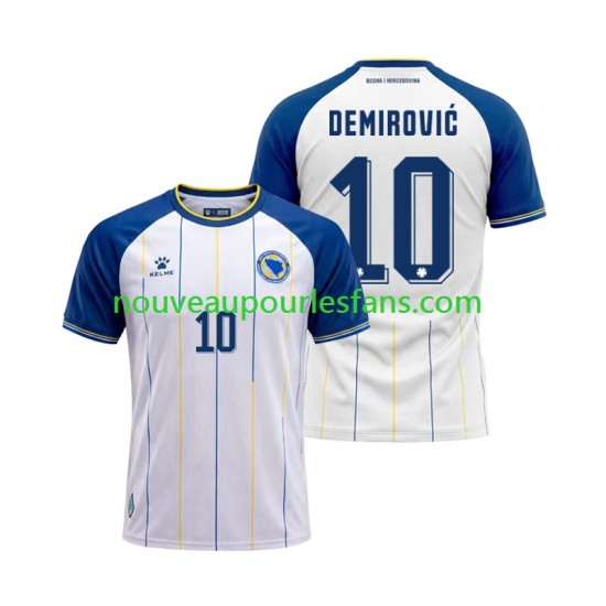 Maillot Bosnie-Herzégovine Ermedin Demirovic 10 Homme Tenue Extérieur Coupe du Monde 2026 Manche Courte