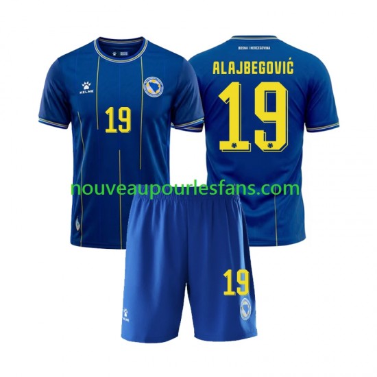 Maillot Bosnie-Herzégovine Kerim Alajbegovic 19 Enfant Tenue Domicile Coupe du Monde 2026 Manche Courte