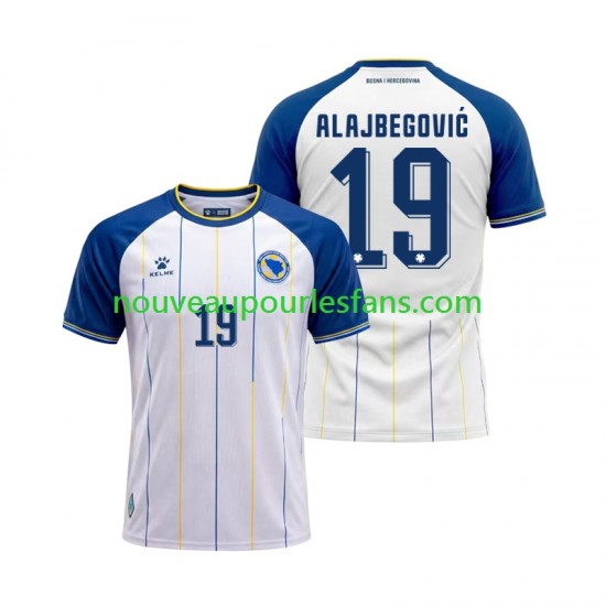 Maillot Bosnie-Herzégovine Kerim Alajbegovic 19 Homme Tenue Extérieur Coupe du Monde 2026 Manche Courte