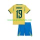 Maillot Brésil Endrick 19 Enfant Tenue Domicile Coupe du Monde 2026 Manche Courte