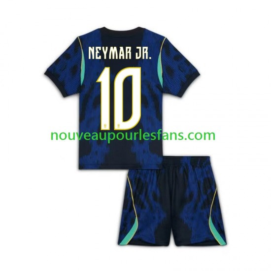 Maillot Brésil Neymar JR 10 Enfant Tenue Extérieur Coupe du Monde 2026 Manche Courte