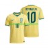 Maillot Brésil Neymar JR 10 Homme Tenue Domicile Coupe du Monde 2026 Manche Courte