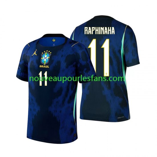 Maillot Brésil Raphinha 11 Homme Tenue Extérieur Coupe du Monde 2026 Manche Courte