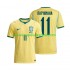 Maillot Brésil Raphinha 11 Homme Tenue Domicile Coupe du Monde 2026 Manche Courte