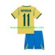 Maillot Brésil Raphinha 11 Enfant Tenue Domicile Coupe du Monde 2026 Manche Courte