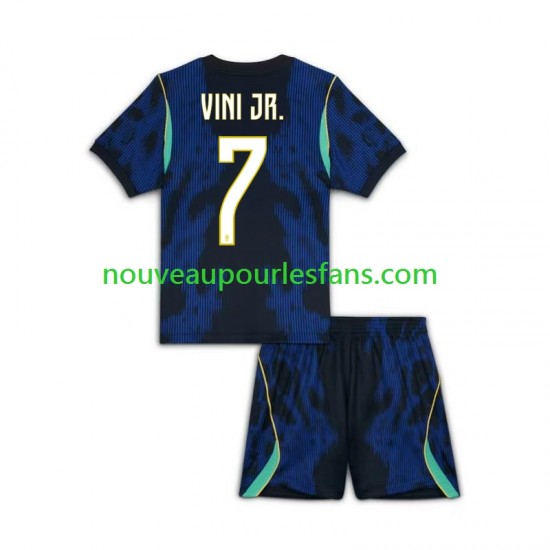 Maillot Brésil Vinicius Junior 7 Enfant Tenue Extérieur Coupe du Monde 2026 Manche Courte