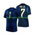 Maillot Brésil Vinicius Junior 7 Homme Tenue Extérieur Coupe du Monde 2026 Manche Courte