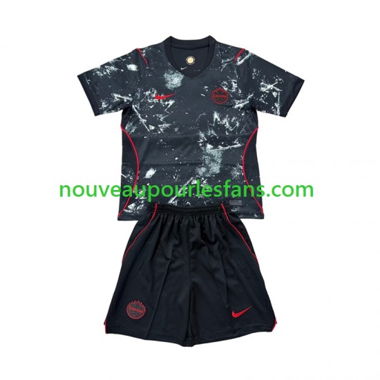 Maillot Canada Enfant Tenue Extérieur Coupe du Monde 2026 Manche Courte