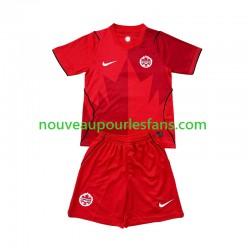 Maillot Canada Enfant Tenue Domicile Coupe du Monde 2026 Manche Courte