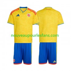 Maillot Colombie Enfant Tenue Domicile Coupe du Monde 2026 Manche Courte