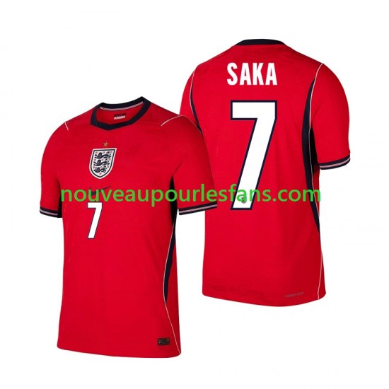 Maillot Angleterre Bukayo Saka 7 Homme Tenue Extérieur Coupe du Monde 2026 Manche Courte