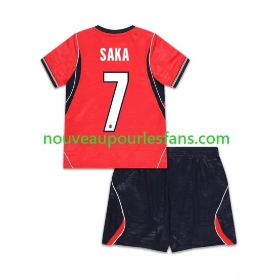 Maillot Angleterre Bukayo Saka 7 Enfant Tenue Extérieur Coupe du Monde 2026 Manche Courte