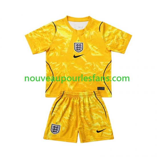 Maillot Angleterre Gardien Enfant Tenue 4ème Coupe du Monde 2026 Manche Courte