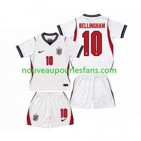 Maillot Angleterre Jude Bellingham 10 Enfant Tenue Domicile Coupe du Monde 2026 Manche Courte