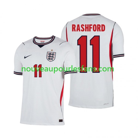 Maillot Angleterre Marcus Rashford 11 Homme Tenue Domicile Coupe du Monde 2026 Manche Courte
