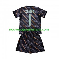 Maillot France Brice Samba 1 Gardien Enfant Tenue Domicile Coupe du Monde 2026 Manche Courte