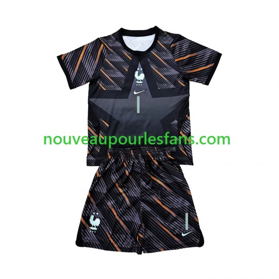 Maillot France Brice Samba 1 Gardien Enfant Tenue Domicile Coupe du Monde 2026 Manche Courte