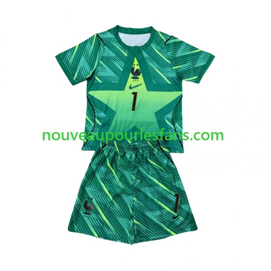 Maillot France Brice Samba 1 Gardien Enfant Tenue 3ème Coupe du Monde 2026 Manche Courte
