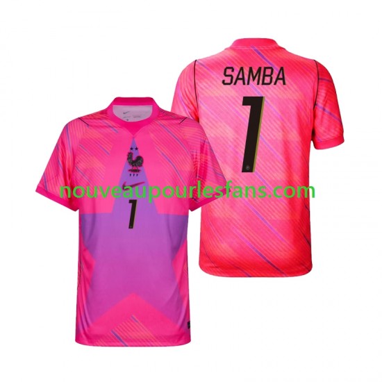 Maillot France Brice Samba 1 Gardien Homme Tenue Extérieur Coupe du Monde 2026 Manche Courte