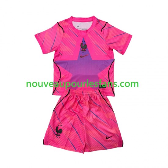 Maillot France Gardien Enfant Tenue Extérieur Coupe du Monde 2026 Manche Courte