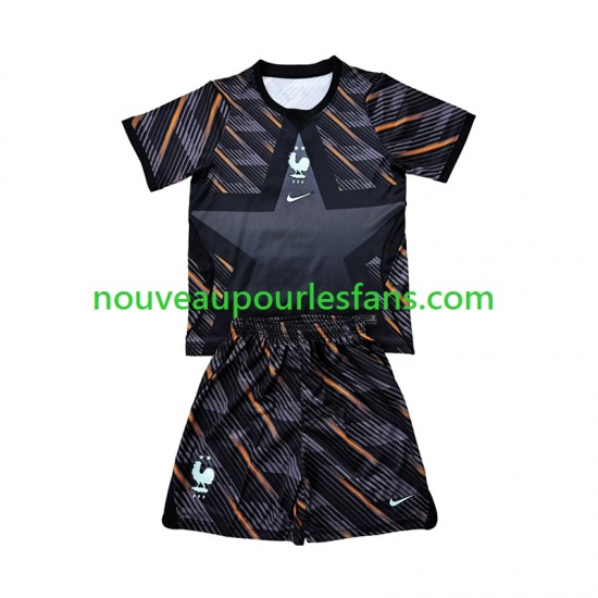 Maillot France Gardien Enfant Tenue Domicile Coupe du Monde 2026 Manche Courte
