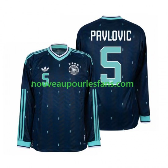 Maillot Allemagne Aleksandar Pavlovic 5 Homme Tenue Extérieur Coupe du Monde 2026 Manche Longue