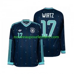 Maillot Allemagne Florian Wirtz 17 Homme Tenue Extérieur Coupe du Monde 2026 Manche Longue
