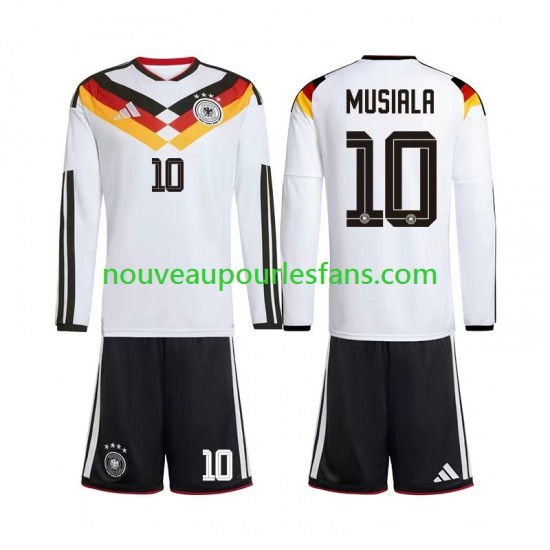 Maillot Allemagne Jamal Musiala 10 Enfant Tenue Domicile Coupe du Monde 2026 Manche Longue
