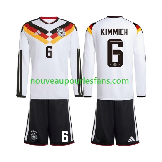 Maillot Allemagne Joshua Kimmich 6 Enfant Tenue Domicile Coupe du Monde 2026 Manche Longue