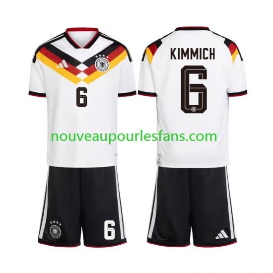 Maillot Allemagne Joshua Kimmich 6 Enfant Tenue Domicile Coupe du Monde 2026 Manche Courte