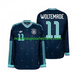 Maillot Allemagne Nick Woltemade 11 Homme Tenue Extérieur Coupe du Monde 2026 Manche Longue