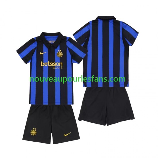 Maillot Inter Milan Enfant Tenue Domicile 2026-2027 Manche Courte