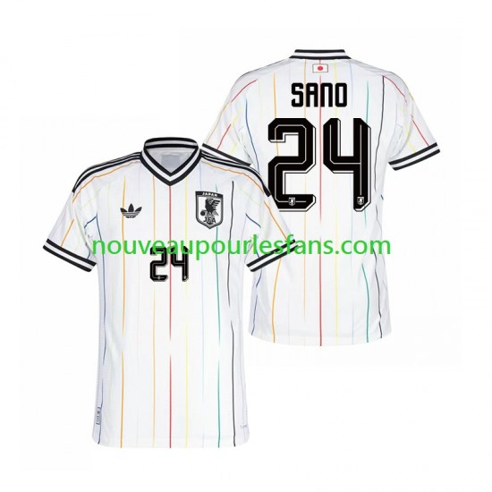 Maillot Japon Kaishu Sano 24 Homme Tenue Extérieur Coupe du Monde 2026 Manche Courte
