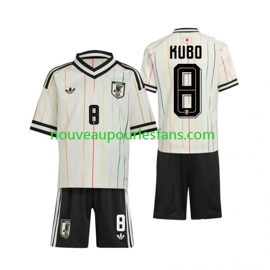Maillot Japon Kubo 8 Enfant Tenue Extérieur Coupe du Monde 2026 Manche Courte